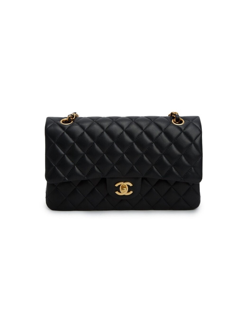 classic quilted black bag
